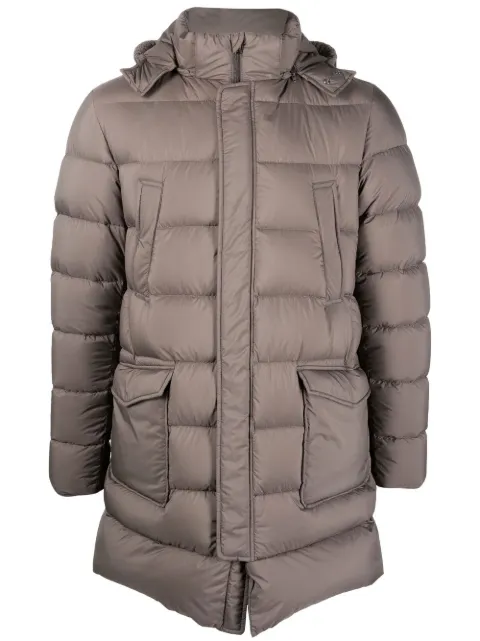 Herno padded hooded down coat Green PI003ULEM0219288