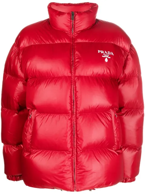 Prada Re-Nylon puffer jacket Red 292065S22211A9