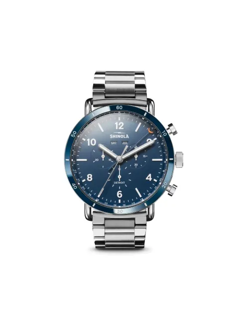 Shinola Canfield Sport 45mm watch Blue S0120089890
