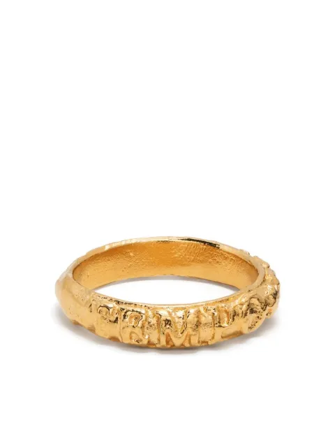 Alighieri Tempo hammered-effect band ring Gold FJ4492A