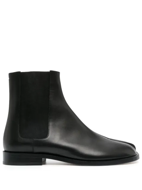 Maison Margiela Tabi leather chelsea boots Black S57WU0150