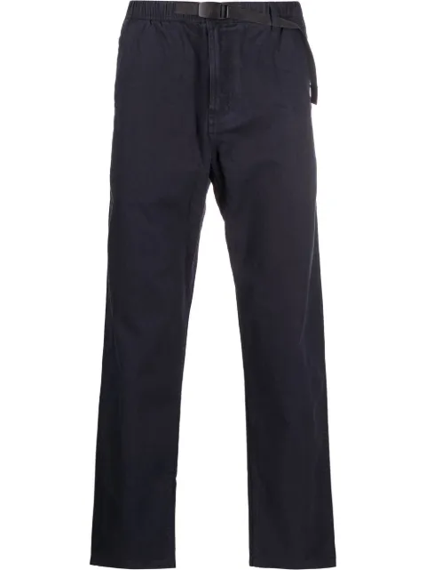 Gramicci belted-waist straight-leg trousers Blue G102OGT