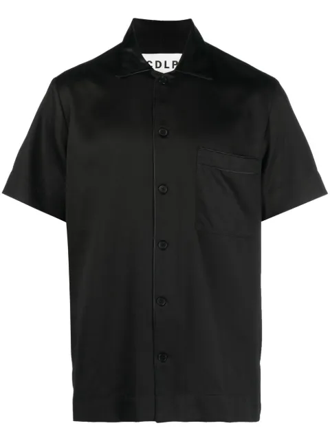 CDLP short-sleeve lyocell shirt Black MHO013052101