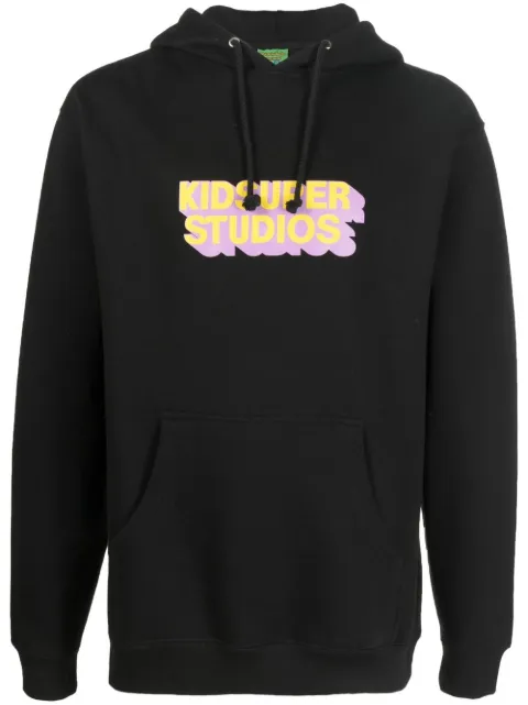 KidSuper 3D logo-print hoodie Black KSPS01115