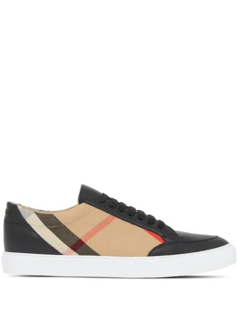 Burberry House Check-print lace-up sneakers Black 8057508
