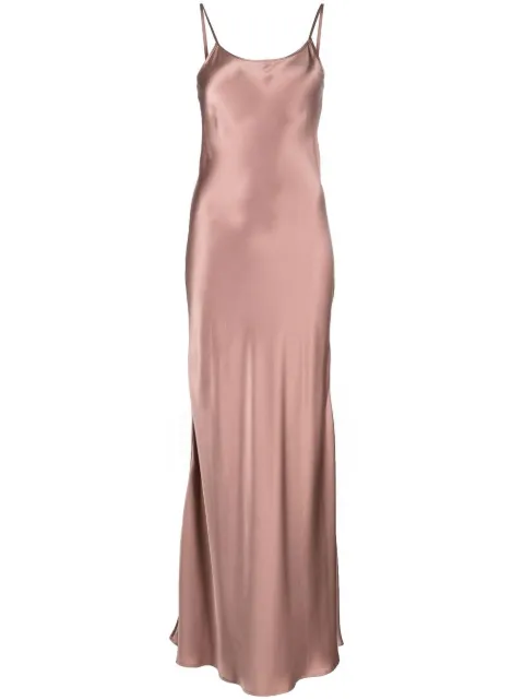 VOZ Liquid slip satin dress Pink VD06ROSE