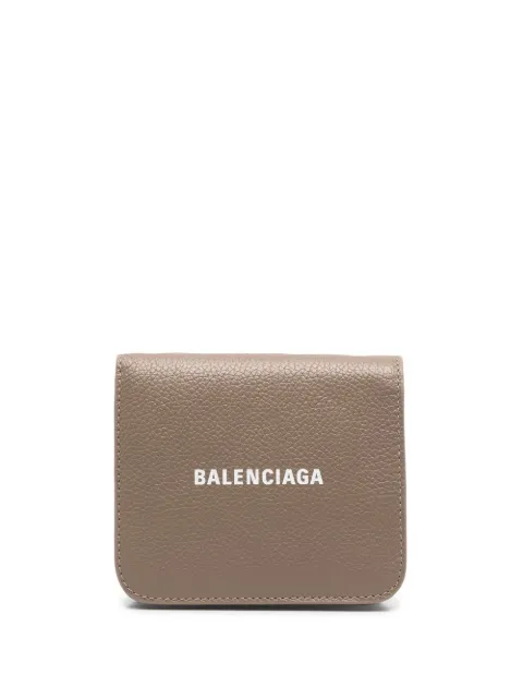 Balenciaga logo-print detail coin wallet Brown 5942161IZI3