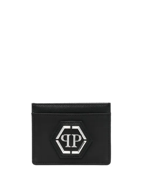 Philipp Plein Hexagon-plaque cardholder Black AABAUWE0001PNY002N