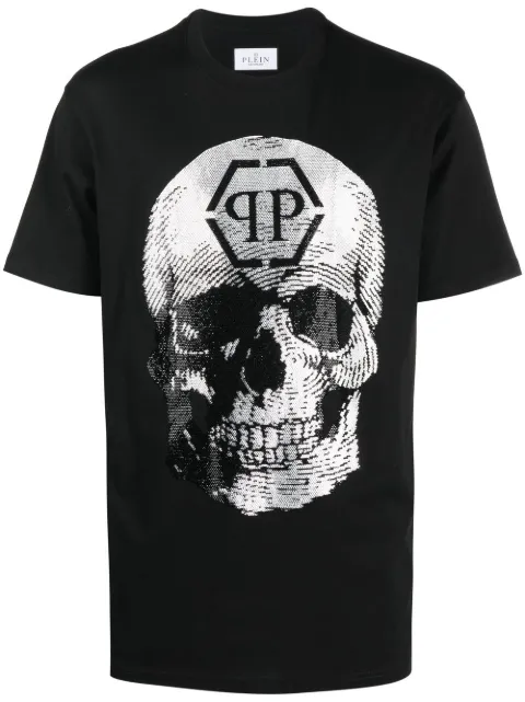 Philipp Plein SS skull print T-shirt Black AABCMTK5893PJY002N