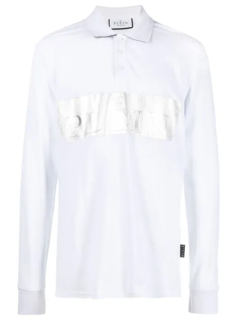 Philipp Plein logo-print polo shirt White AABCMTK5864PTE003N