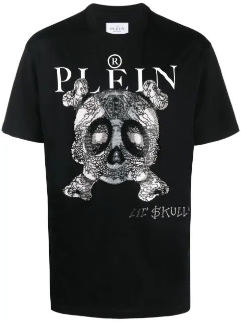 Philipp Plein Monsters print logo T-shirt Black AABCMTK5889PJY002N
