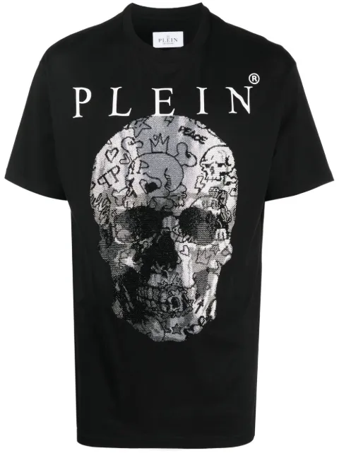 Philipp Plein Skull print short-sleeve T-shirt Black AABCMTK5945PJY002N