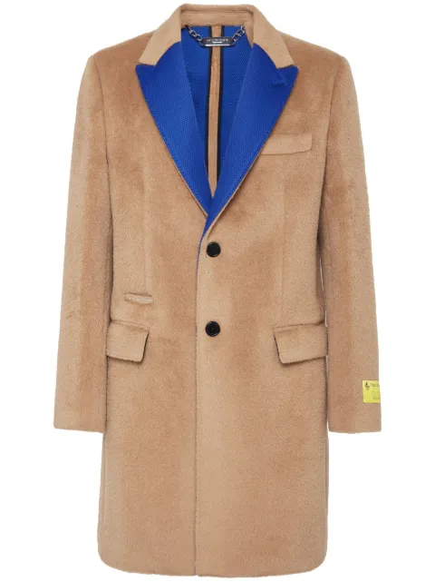 Philipp Plein single-breasted wool coat Neutrals AABCMRA0442PTE003N