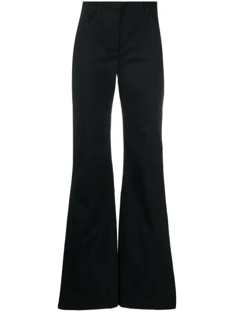 Alberta Ferretti flared wide-leg trousers Black A03176624