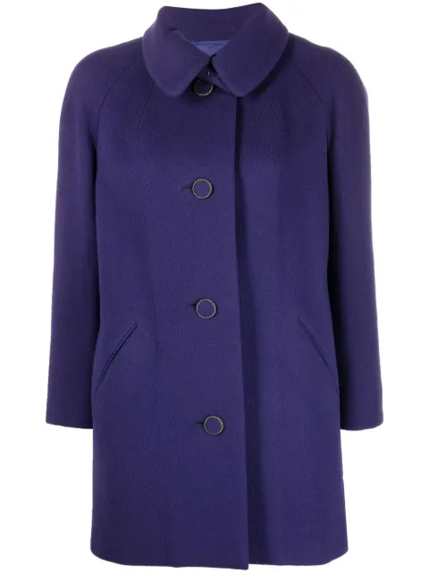 A.N.G.E.L.O. Vintage Cult 1960s peter pan collar buttoned coat Purple ANG600HRA