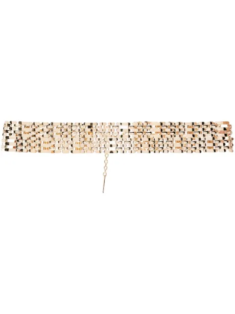 Alberta Ferretti chain adjustable belt Gold A30096685