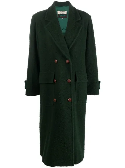 A.N.G.E.L.O. Vintage Cult 1990s double-breasted below-knee coat Green ANG480SL