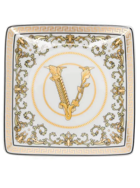 Versace logo engraved tray White 1194040373015253