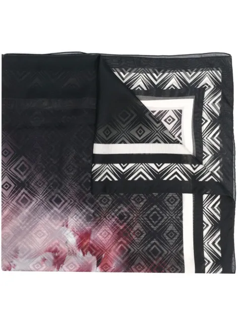 Alberta Ferretti geometric-print silk scarf Black A33126664