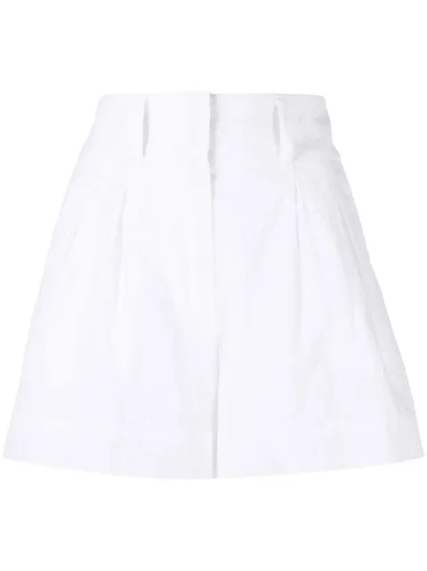 SHIATZY CHEN high-waisted chino shorts White 129393