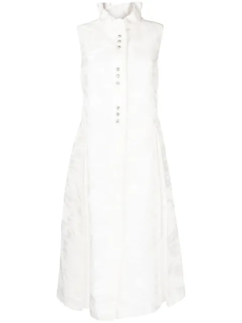 SHIATZY CHEN crystal-embellished button-detail blouse White 123754