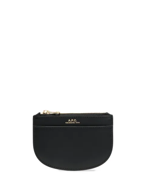 A.P.C. rounded leather purse Black PXAWVF63439