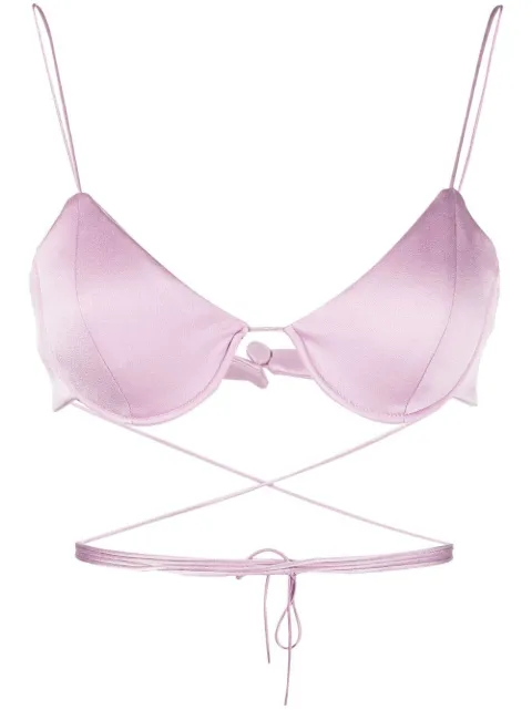 Alex Perry wraparoiund bralette Purple T160