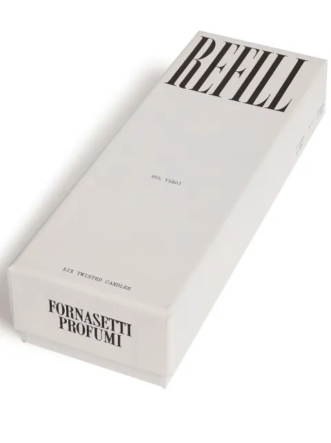 Fornasetti Refill twisted candles (set of 6) White FPC044ZREF