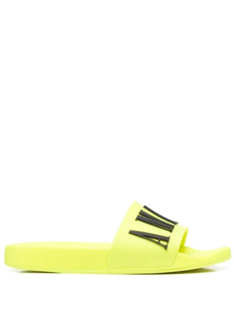 AMIRI logo-embossed slides Yellow PF22MFF001