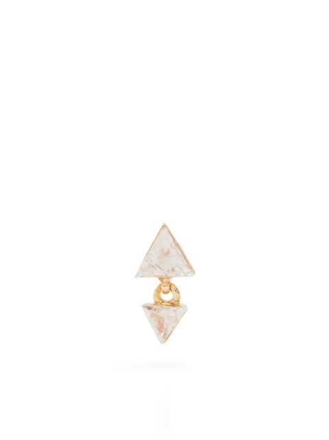 MARIA TASH Triangle diamond drop earring Gold XIVTRD43D