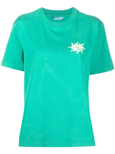 Holzweiler graphic-print short-sleeved T-shirt Green 13679
