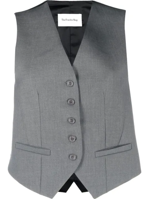 The Frankie Shop Gelso tailored waistcoat Grey TVEGEL134