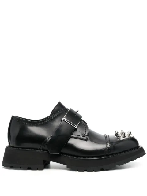 Alexander McQueen studded toe-cap monk shoes Black 705085WIC63