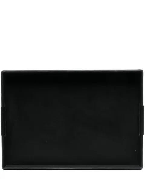 Ralph Lauren Home small Wyatt leather tray Black 680686212001