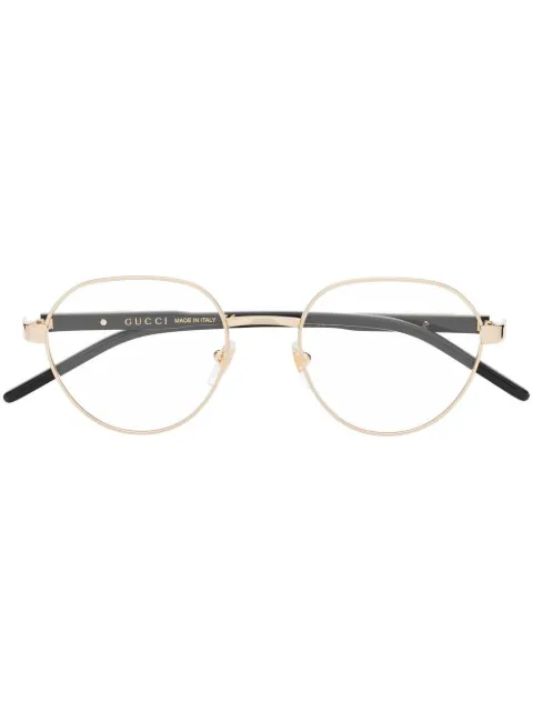 Gucci Eyewear oval-frame glasses Gold GG1162O001