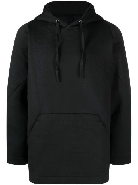 BYBORRE recycled cotton hoodie Black E11MID5600003D