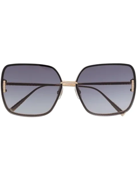Chopard Eyewear square-frame tinted sunglasses Black SCHF72M0300