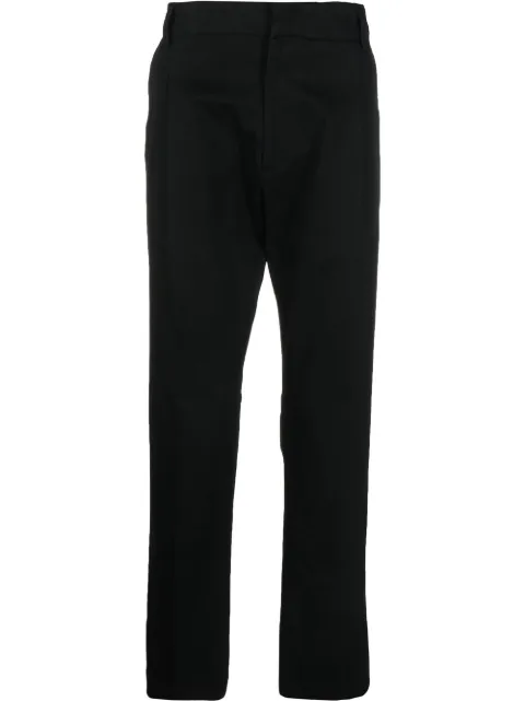 Low Brand concealed-front fastening trousers Black L1PSS226456