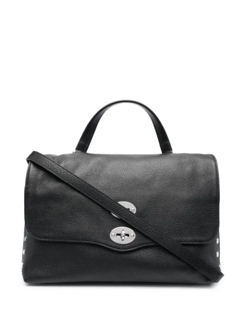 Zanellato studded leather tote bag Black 068010POSTINADAILYM