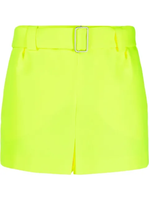 Philosophy Di Lorenzo Serafini mid-rise belted shorts Yellow 032457270