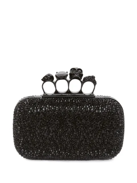 Alexander McQueen Knuckle clutch bag Black 6762561BLDA