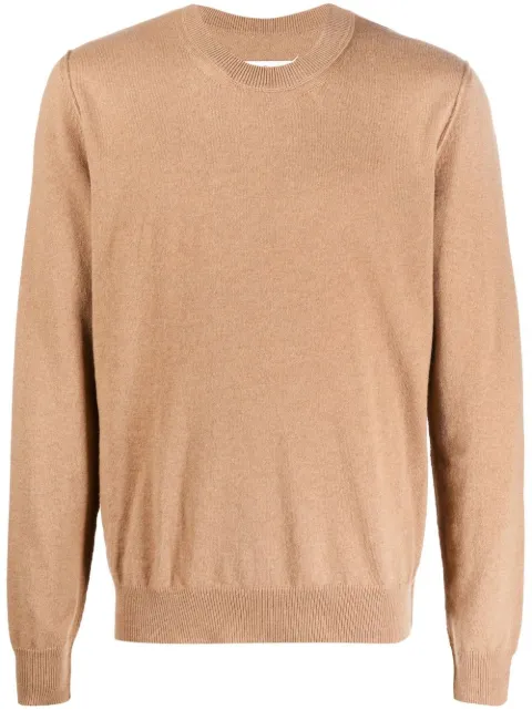 Maison Margiela crew-neck cashmere sweater Brown SI1HA0008S17783