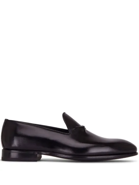 Bontoni embossed-detail leather loafers Black BARONETUXNERO