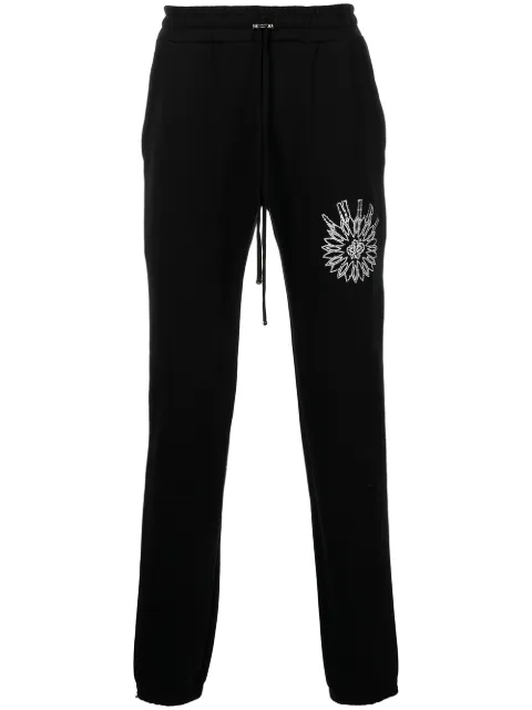 AMIRI slim-cut logo-print track pants Black PF22MJP045