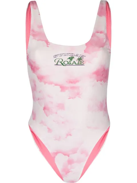ROTATE BIRGER CHRISTENSEN Sunday Cismione one-piece swimsuit Pink RT1343