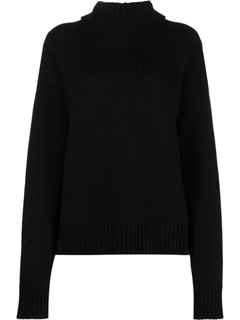 Jil Sander roll-neck loose-fit jumper Black J02GP0035J13203