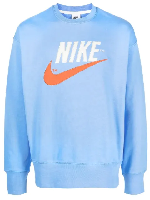 Nike swoosh-logo print sweatshirt Blue DO8891