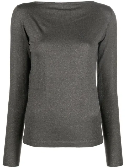 Brunello Cucinelli cashmere-blend knit top Grey M41800008C079