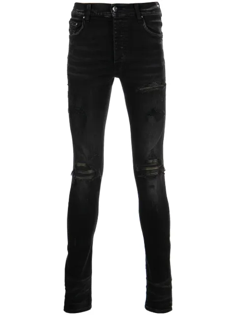 AMIRI distressed skinny jeans Black PF22MDS028