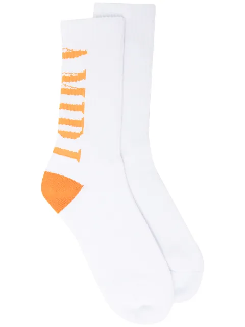 AMIRI logo-print socks White PF22MHR002